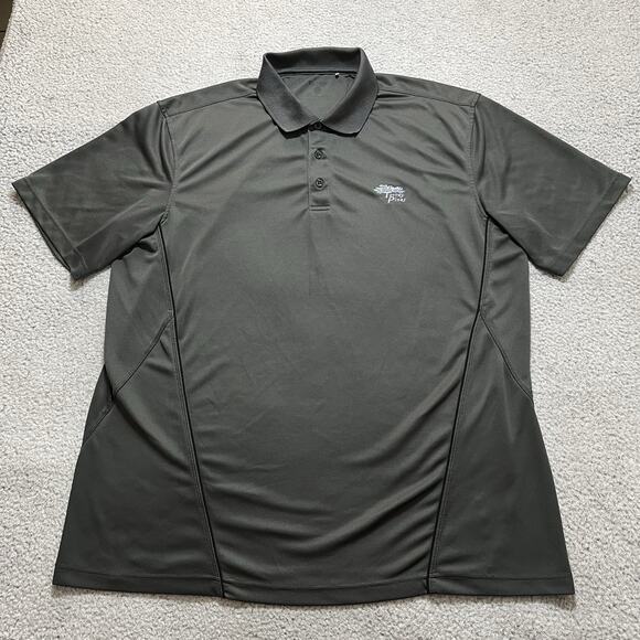 Clique Polo Shirt Mens XL Gray Torrey Pines Golf US Open Perfromance Stretch - Picture 2 of 10